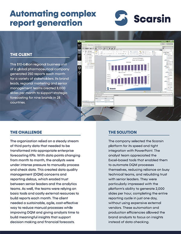 automating complex report